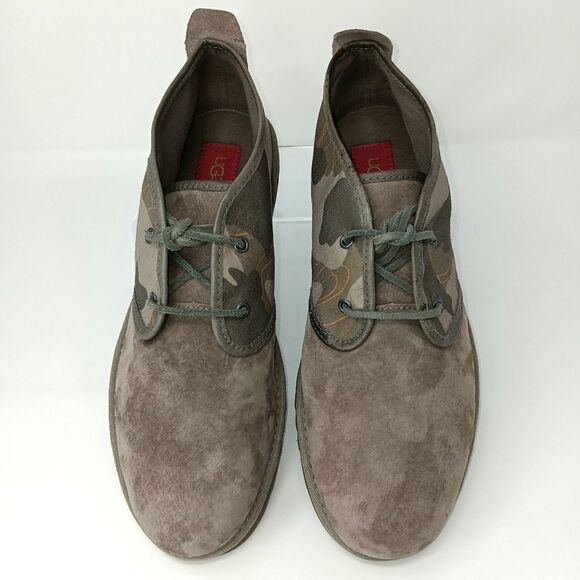UGG Men’s Maksim Camo Brindle Suede Chukka Boots Size 11 Comfort Utility